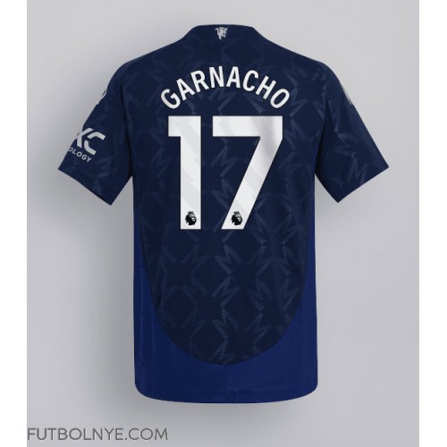 Camiseta Manchester United Alejandro Garnacho #17 Visitante Equipación 2024-25 manga corta